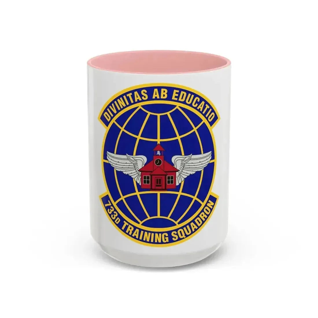 733 Training Squadron AFRC (U.S. Air Force) Accent Coffee Mug 15oz Pink - Go Mug Yourself