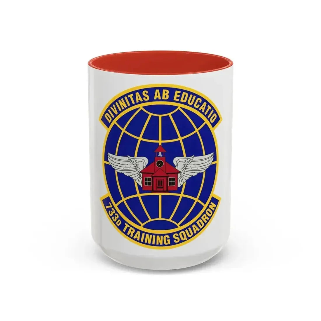 733 Training Squadron AFRC (U.S. Air Force) Accent Coffee Mug 15oz Red - Go Mug Yourself