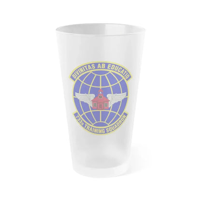 733 Training Squadron AFRC (U.S. Air Force) Frosted Pint Glass 16oz 16oz Frosted - Go Mug Yourself
