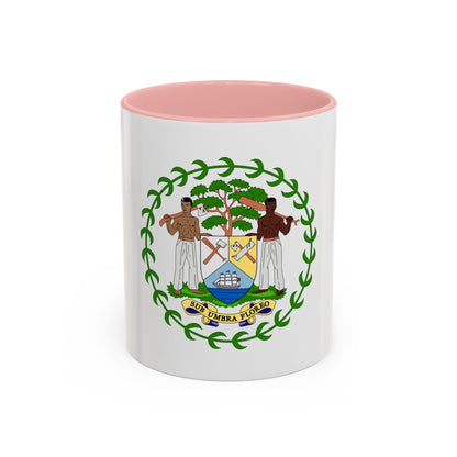 Coat of arms of Belize - Accent Coffee Mug