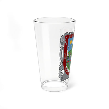 Coat of arms of Zacatecas (Costa Rica) (Coat of Arms) Pint Glass 16oz