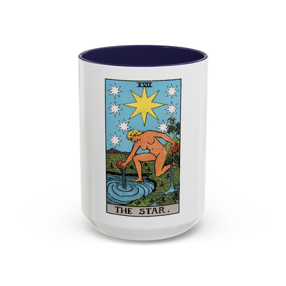 The Star (Tarot Card) Accent Coffee Mug