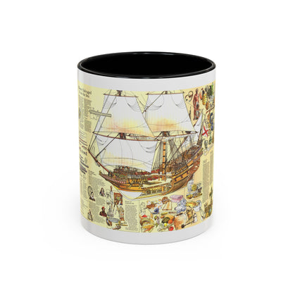 History Salvaged from the Sea (1977) (Map) Accent Coffee Mug
