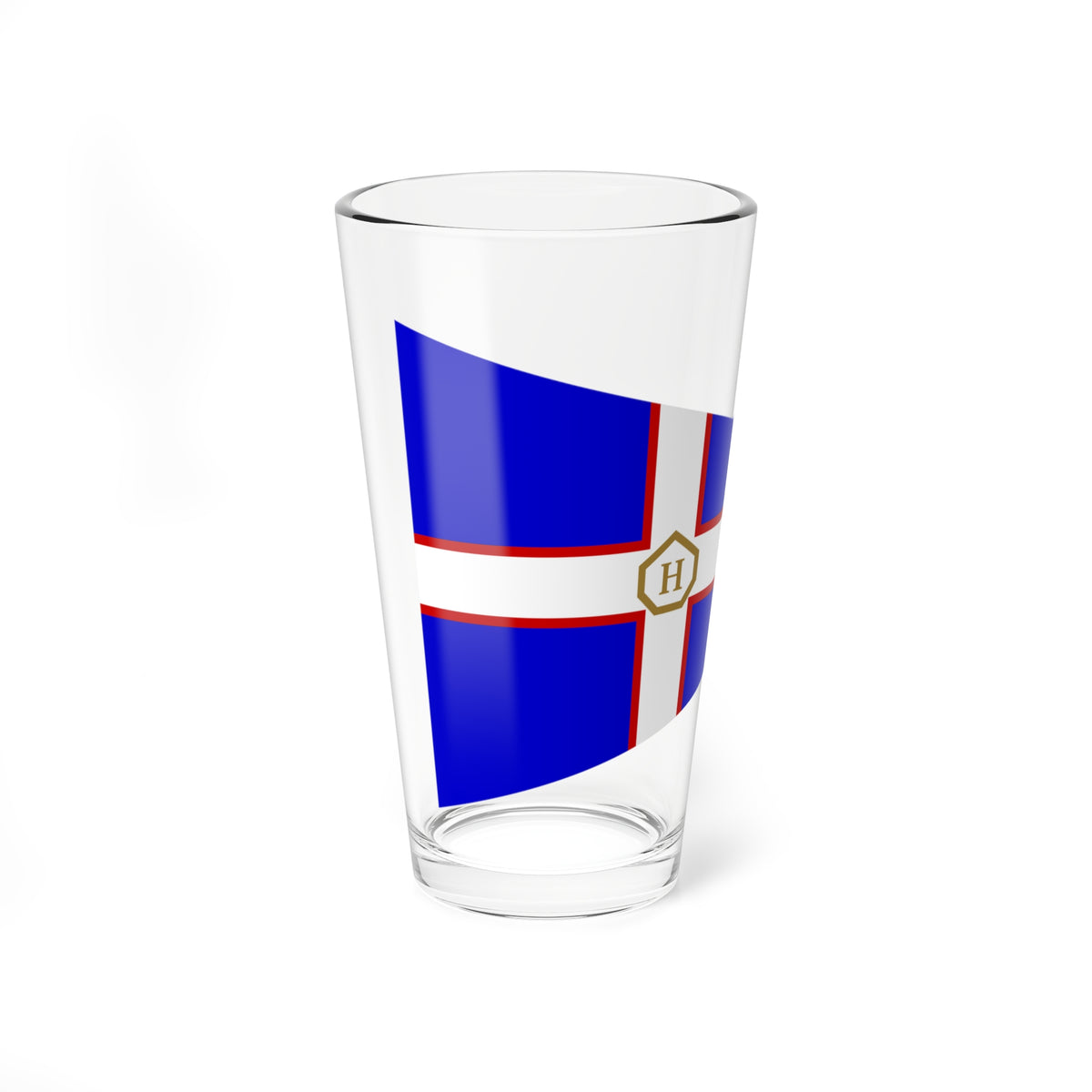Burgee of Hovas YC (Sweden) Pint Glass 16oz