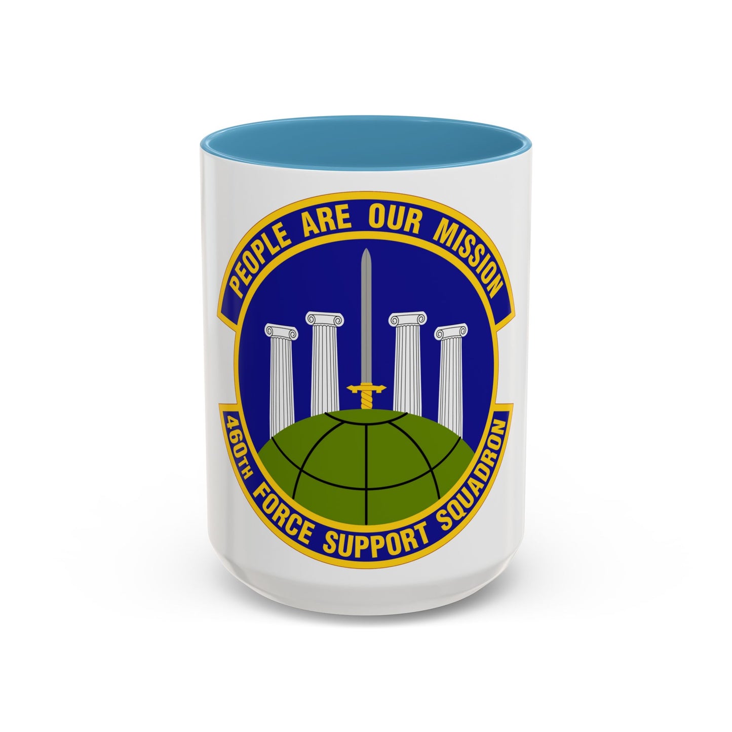 460 Force Support Squadron AFSPC (U.S. Air Force) Accent Coffee Mug