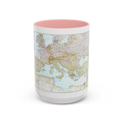 Mediterranean as of September 1 (1939) (Map) Accent Coffee Mug
