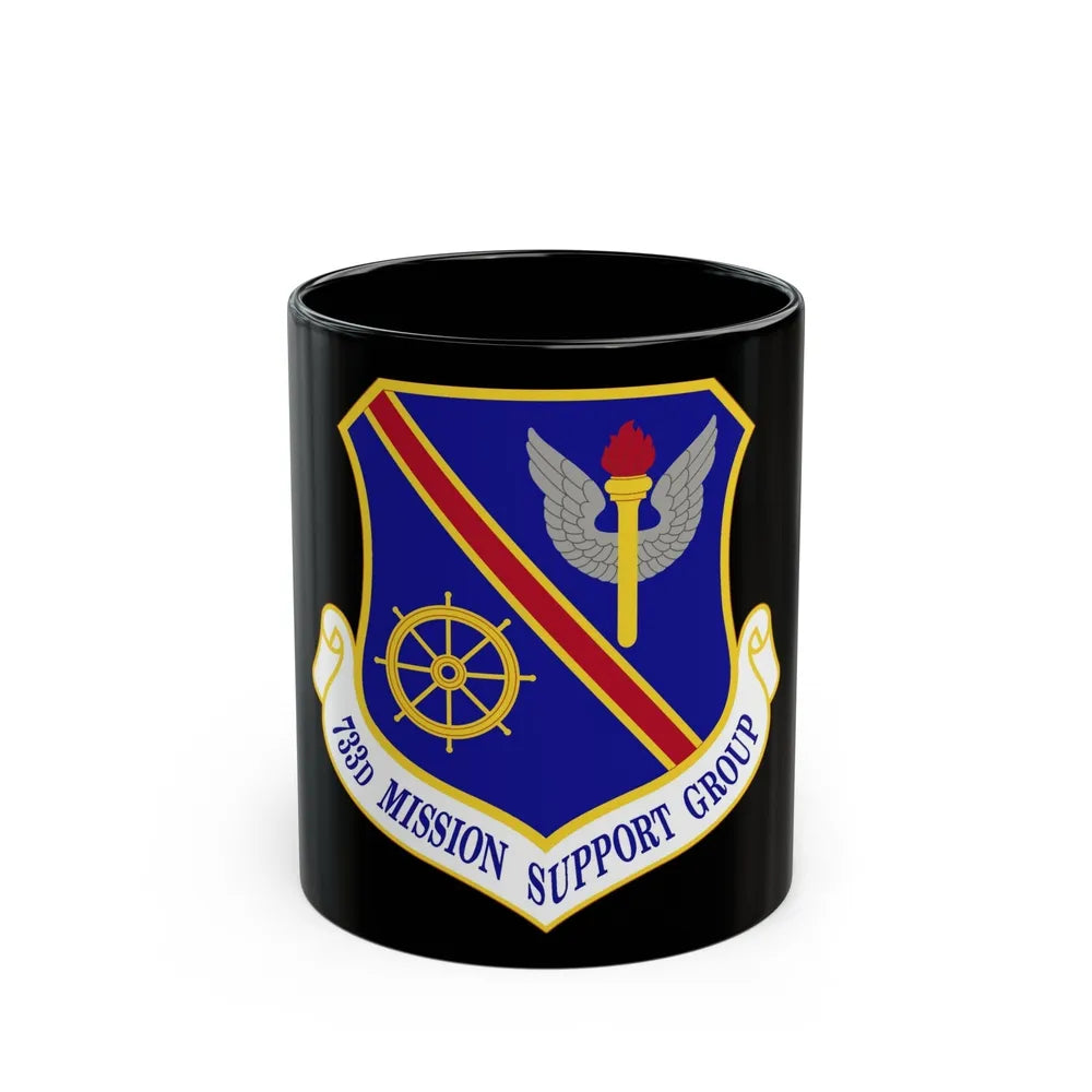 733d Mission Support Group (U.S. Air Force) Black Coffee Mug-11oz-Go Mug Yourself