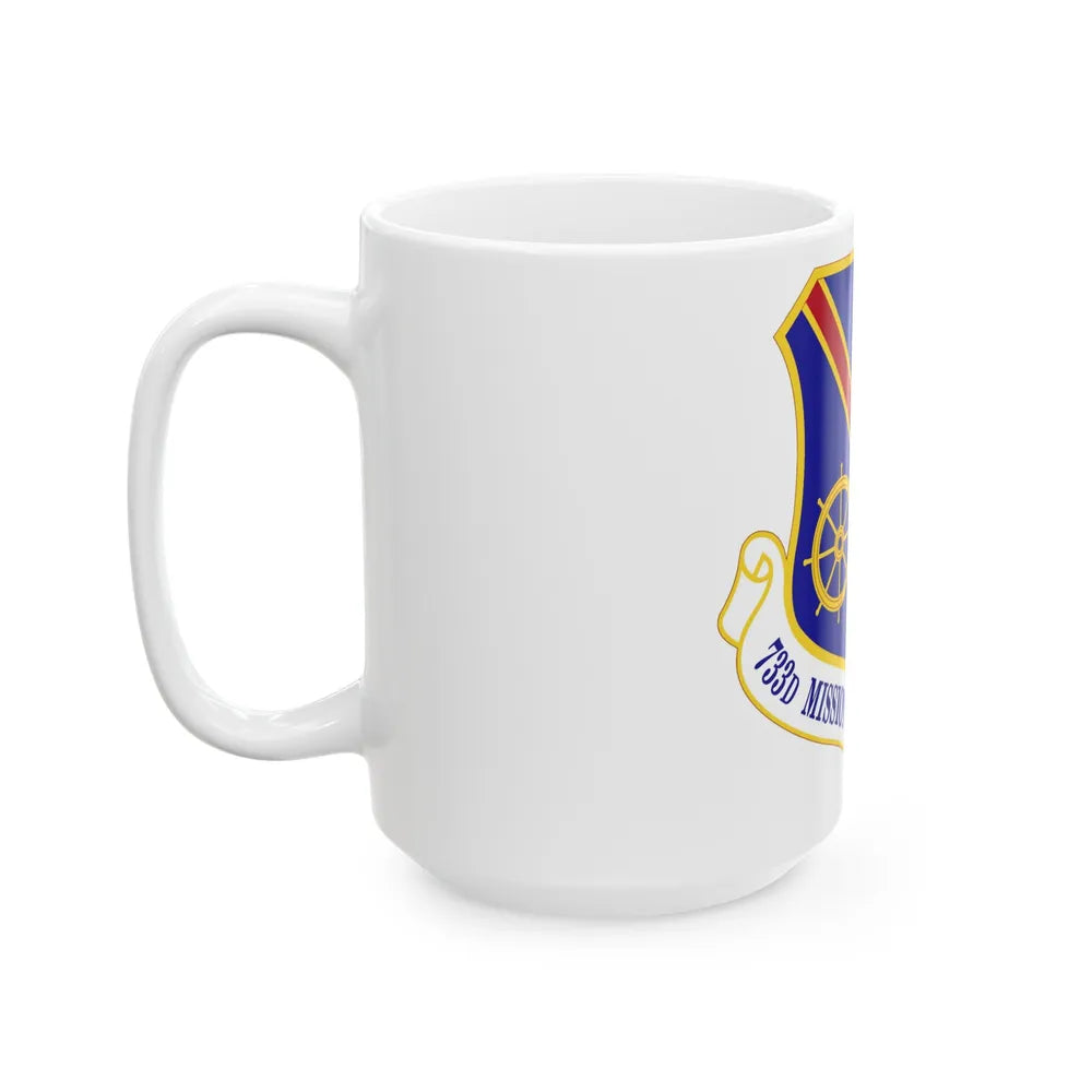 733d Mission Support Group (U.S. Air Force) White Coffee Mug-Go Mug Yourself