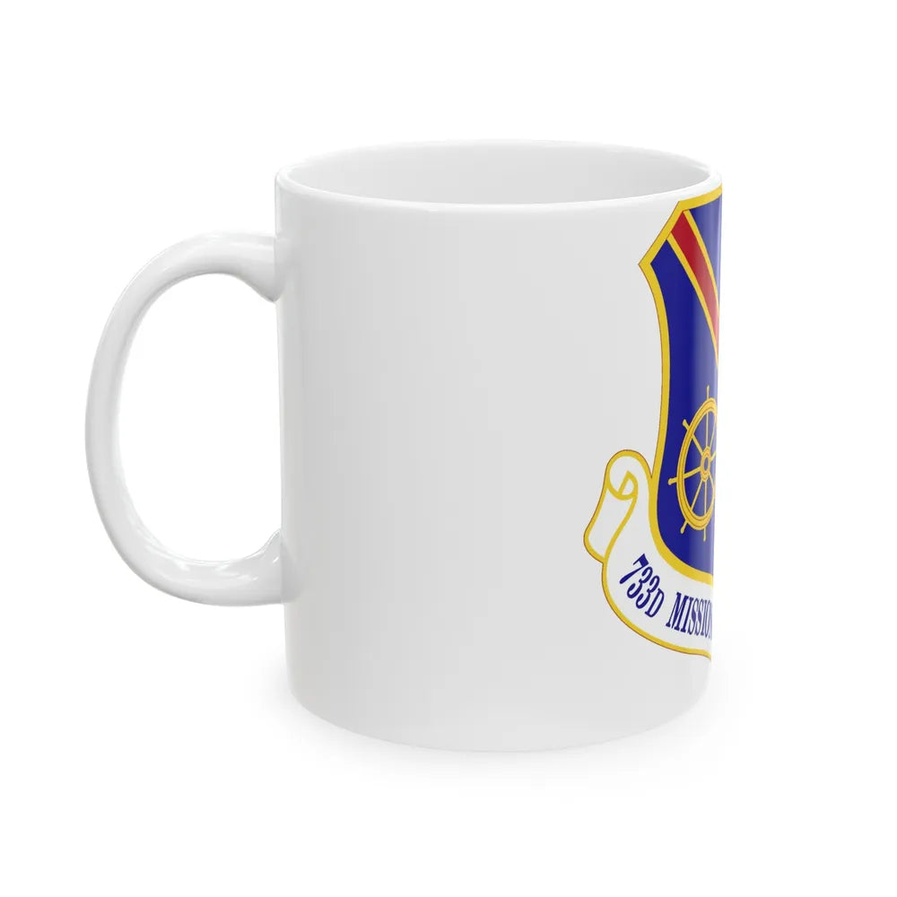 733d Mission Support Group (U.S. Air Force) White Coffee Mug-Go Mug Yourself