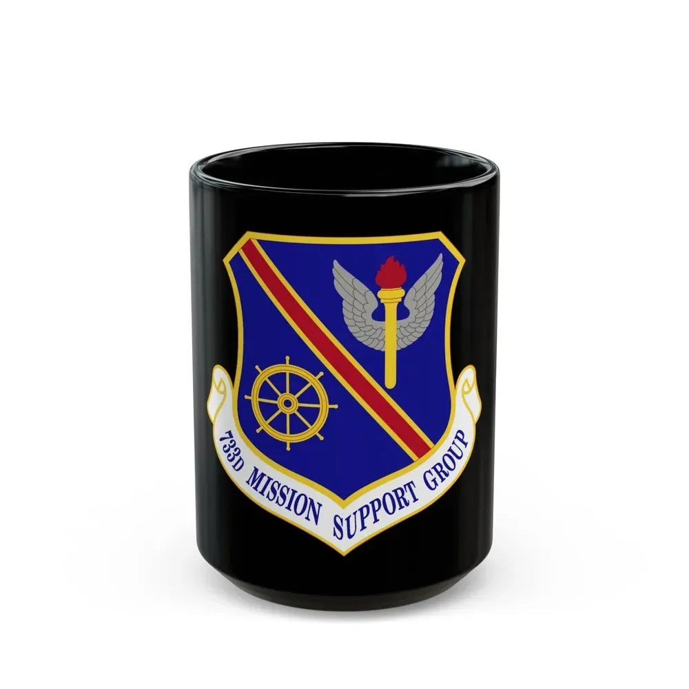 733d Mission Support Group (U.S. Air Force) Black Coffee Mug 15oz - Go Mug Yourself