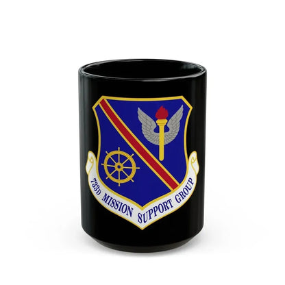 733d Mission Support Group (U.S. Air Force) Black Coffee Mug 15oz - Go Mug Yourself