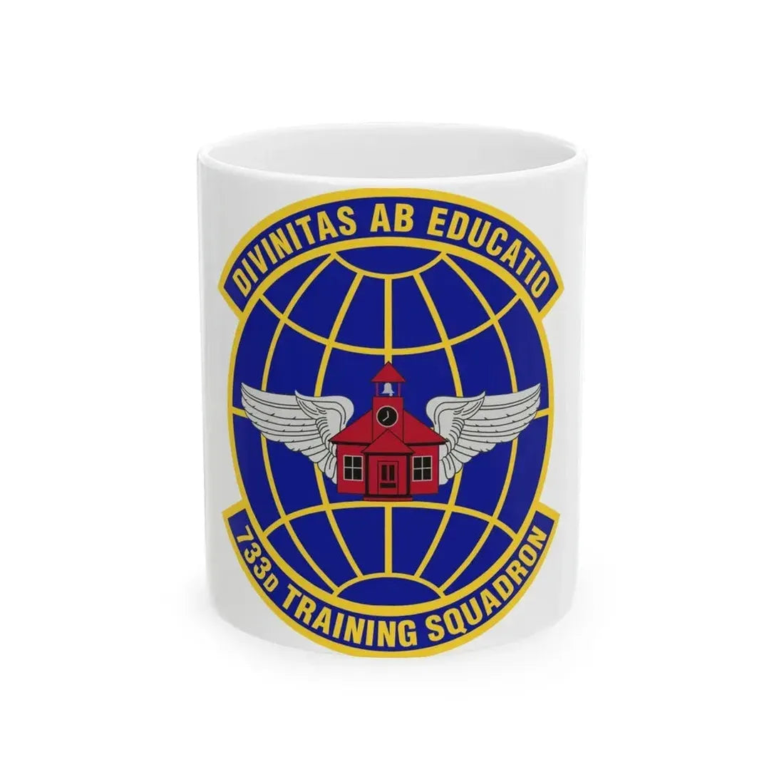 733d Training Squadron (U.S. Air Force) White Coffee Mug - Go Mug Yourself
