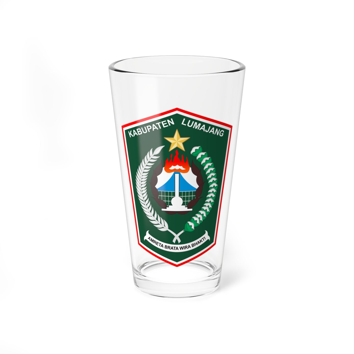 Seal of Lumajang Regency (Indonesia) (Coat of Arms) Pint Glass 16oz