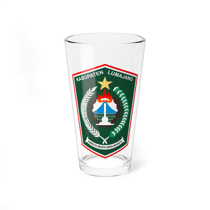 Seal of Lumajang Regency (Indonesia) (Coat of Arms) Pint Glass 16oz