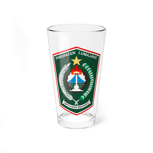 Seal of Lumajang Regency (Indonesia) (Coat of Arms) Pint Glass 16oz