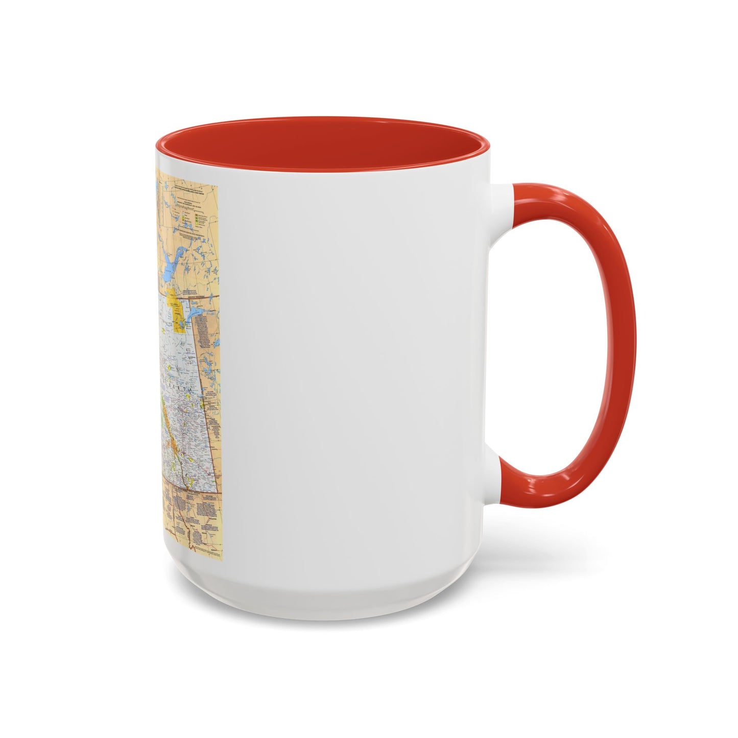 Canada - British Columbia, Alberta & Yukon (1978) (Map) Accent Coffee Mug