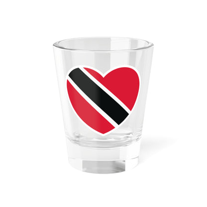 Trinidad and Tobago flag heart white (Trinidad and Tobago) Shot Glass 1.5oz