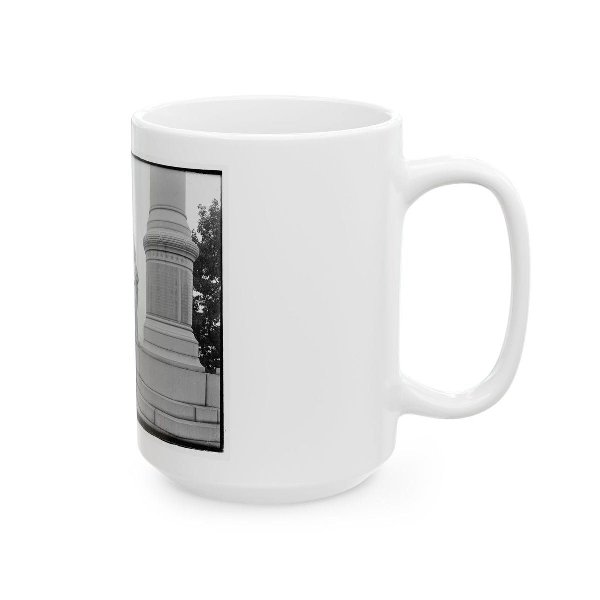 Statue Of Confederate Cannoneer On 3rd Maryland Infantry, U.S.A. & Latrobe's Battery, C.S.A. Monument, Chattanooga, Tennessee (U.S. Civil War) White Coffee Mug