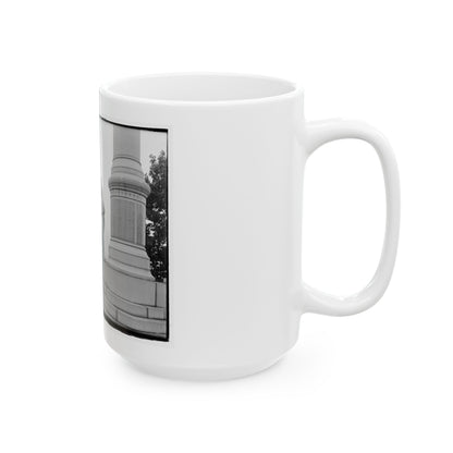 Statue Of Confederate Cannoneer On 3rd Maryland Infantry, U.S.A. & Latrobe's Battery, C.S.A. Monument, Chattanooga, Tennessee (U.S. Civil War) White Coffee Mug