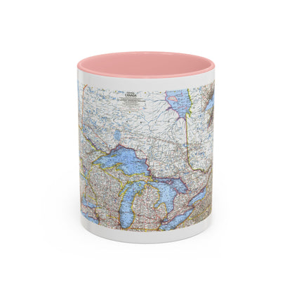 Canada - Central (1963) (Map) Accent Coffee Mug