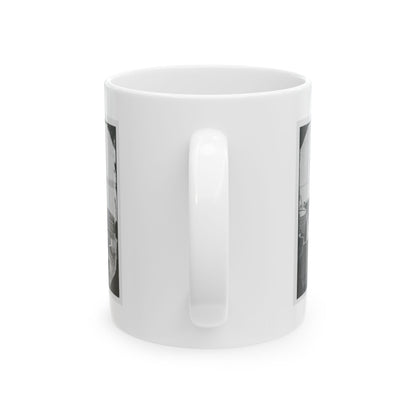James River, Va. Bow Of Confederate Gunboat Teaser, Lt. Hunter Davidson, Captured By U.S.S. Maratanza On July 4, 1862 (U.S. Civil War) White Coffee Mug