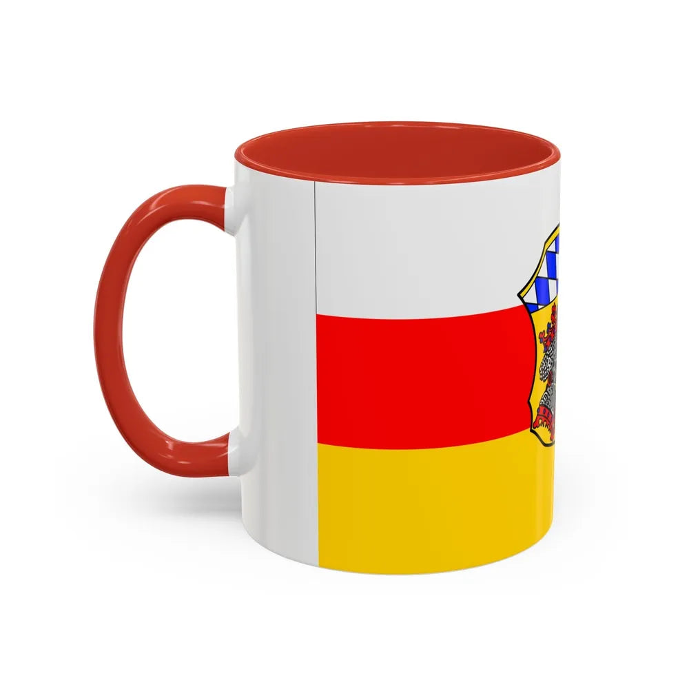 Flag of Freising Germany - Accent Coffee Mug-Go Mug Yourself