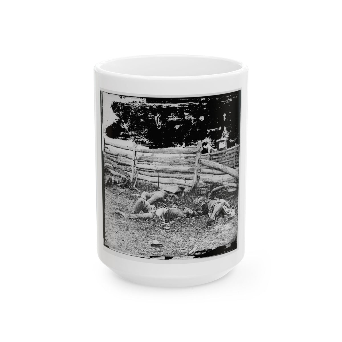 Antietam, Maryland. Bodies Of Dead, Louisiana Regiment (U.S. Civil War) White Coffee Mug