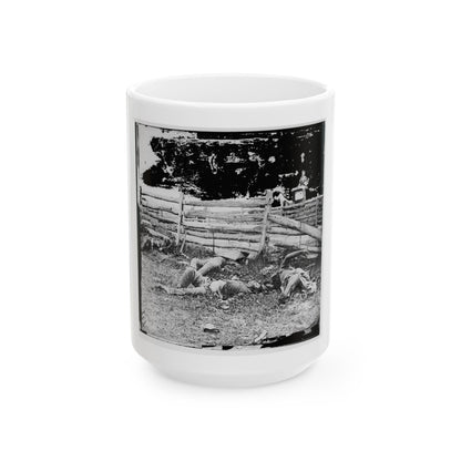 Antietam, Maryland. Bodies Of Dead, Louisiana Regiment (U.S. Civil War) White Coffee Mug