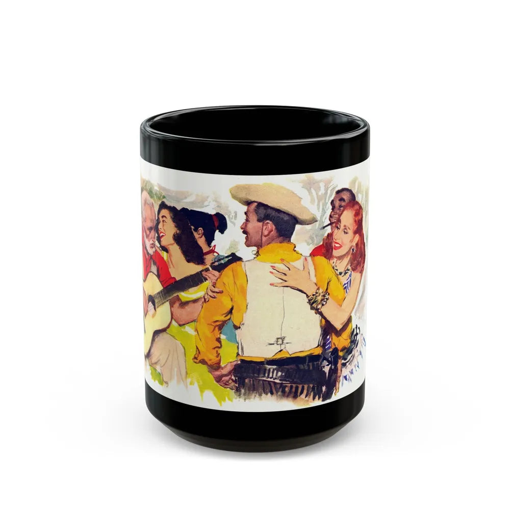 Fiesta, 1940s - Black Coffee Mug-15oz-Go Mug Yourself