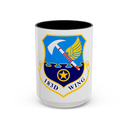 183d Wing emblem (U.S. Air Force) Accent Coffee Mug