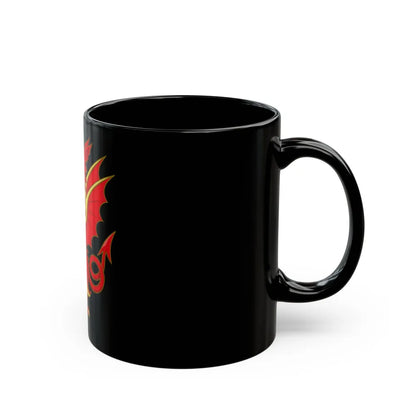 Tudor Dragon Badge - Black Coffee Mug-Go Mug Yourself