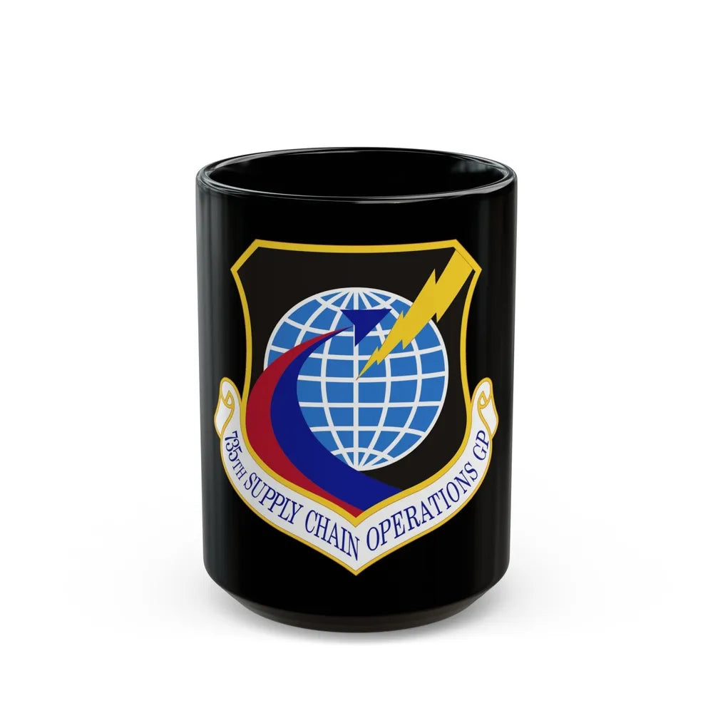 735th Supply Chain Operations Group (U.S. Air Force) Black Coffee Mug-15oz-Go Mug Yourself