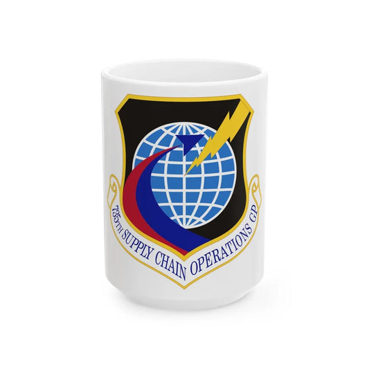 735th Supply Chain Operations Group (U.S. Air Force) White Coffee Mug-15oz-Go Mug Yourself