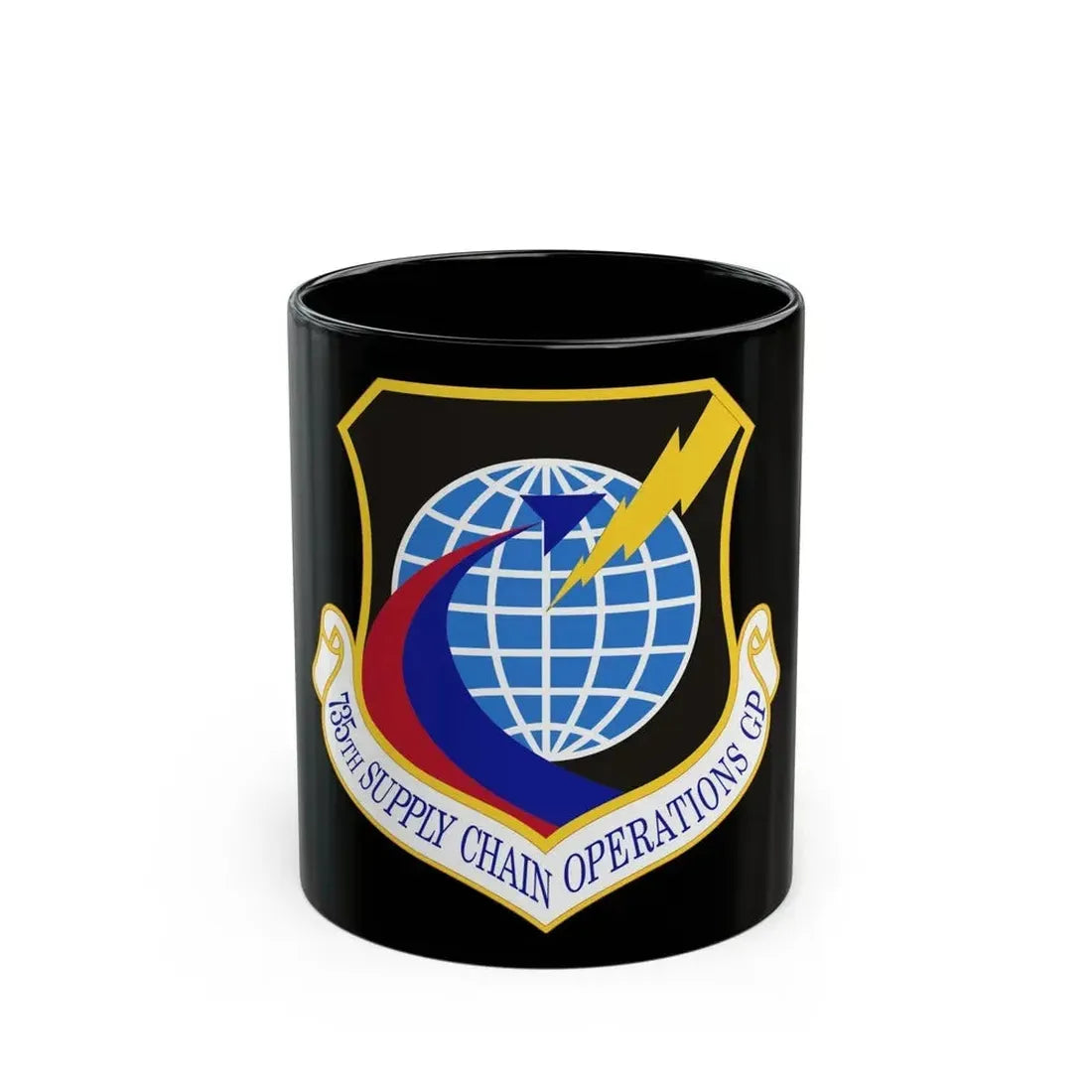 735th Supply Chain Operations Group (U.S. Air Force) Black Coffee Mug 11oz - Go Mug Yourself