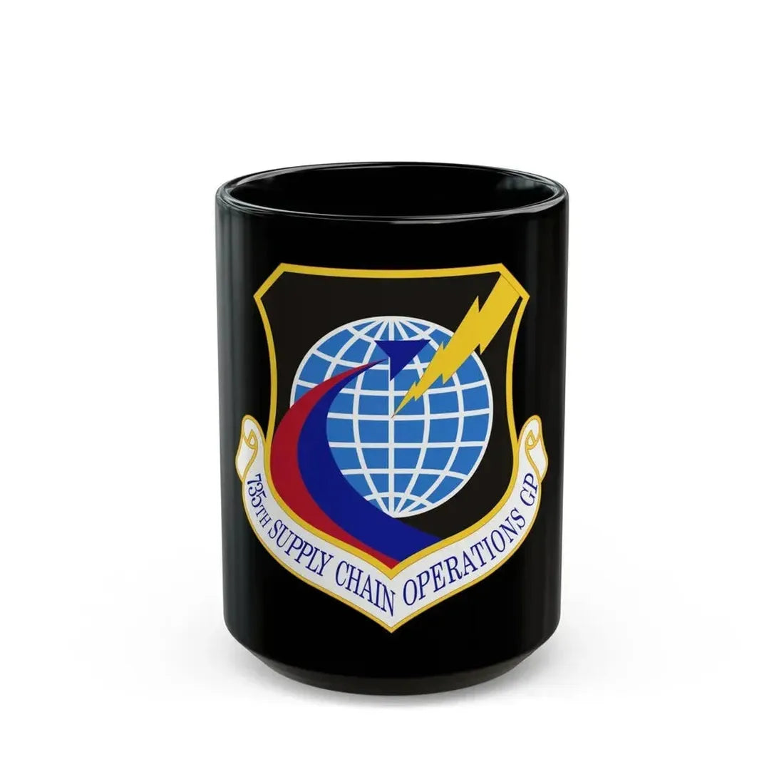 735th Supply Chain Operations Group (U.S. Air Force) Black Coffee Mug 15oz - Go Mug Yourself