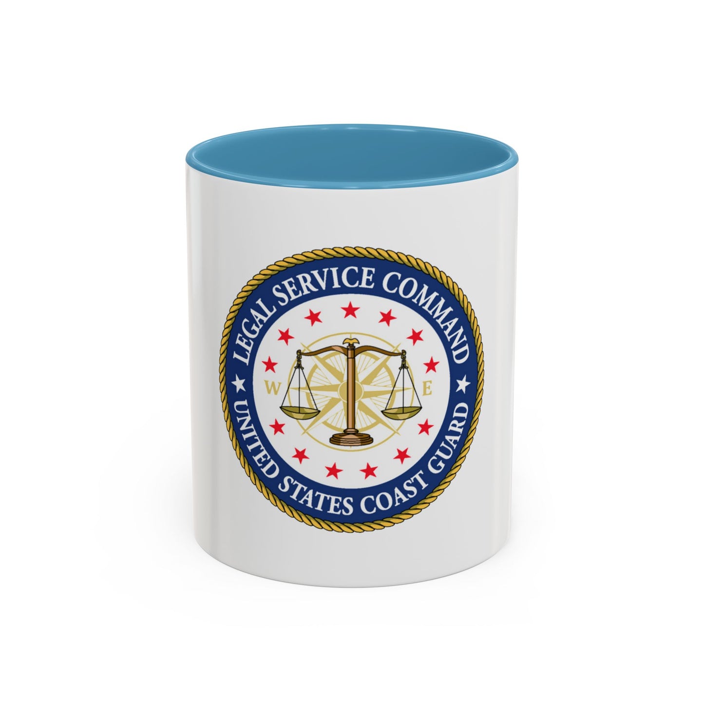 USCG Legal Service Command (U.S. Coast Guard) Accent Coffee Mug