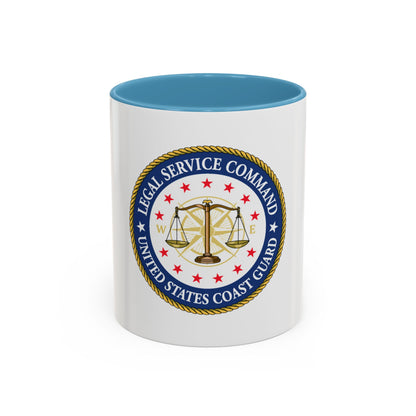 USCG Legal Service Command (U.S. Coast Guard) Accent Coffee Mug