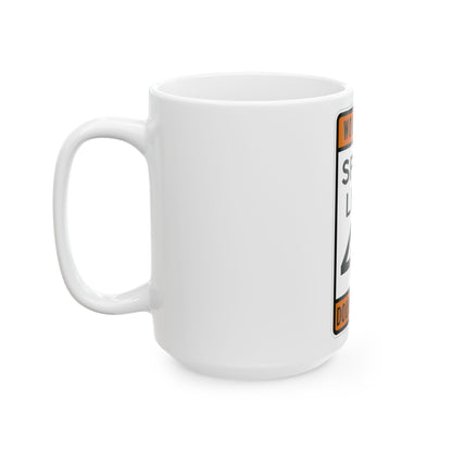 WORK ZONE SPEED LIMIT MUTCD-AK R2-100 (Alaska) (Road Sign) White Coffee Mug-Go Mug Yourself
