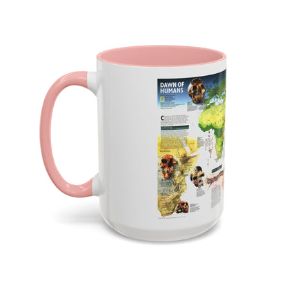 World Map - Dawn of Humans (1997) (Map) Accent Coffee Mug
