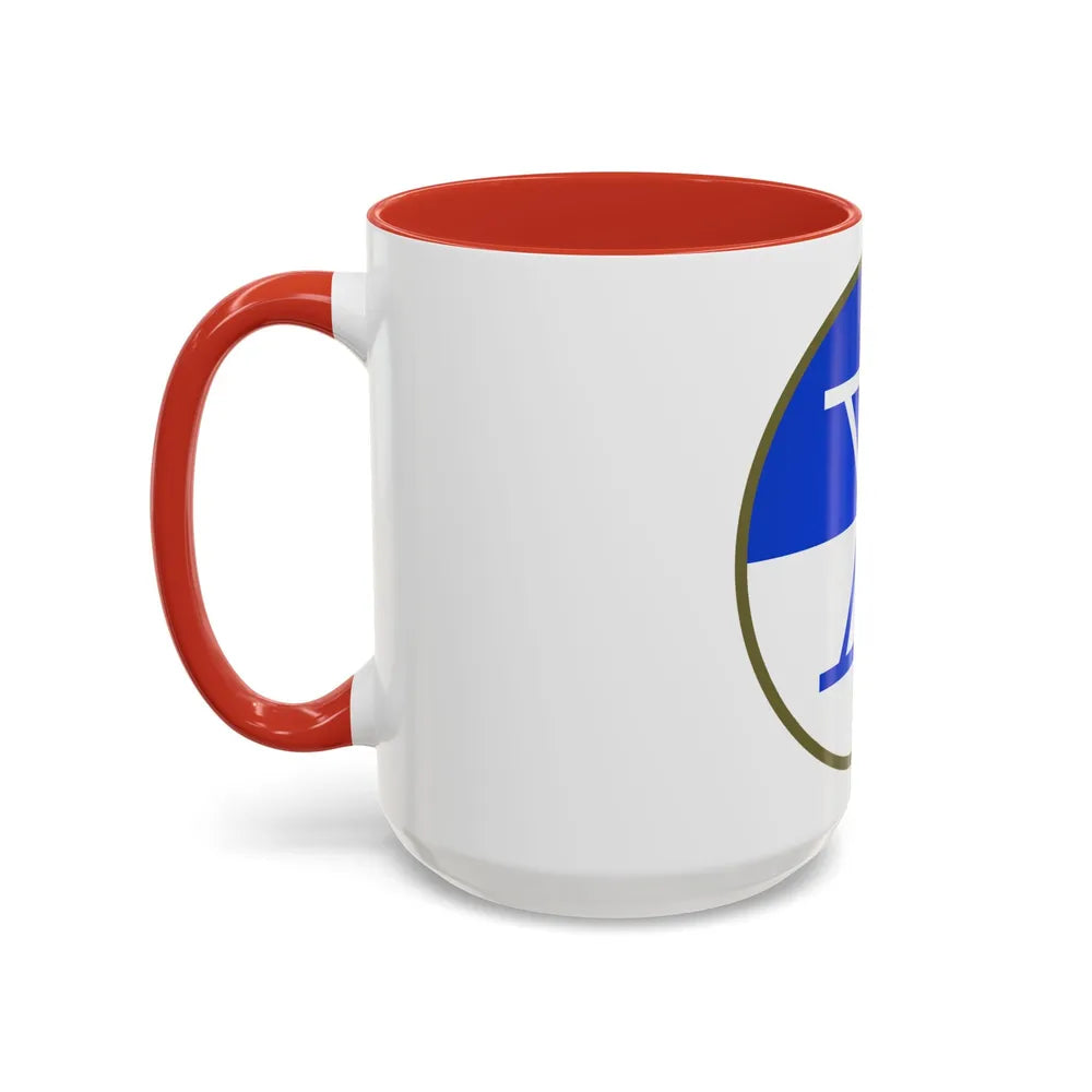 X Corps (U.S. Army) Accent Coffee Mug-Go Mug Yourself