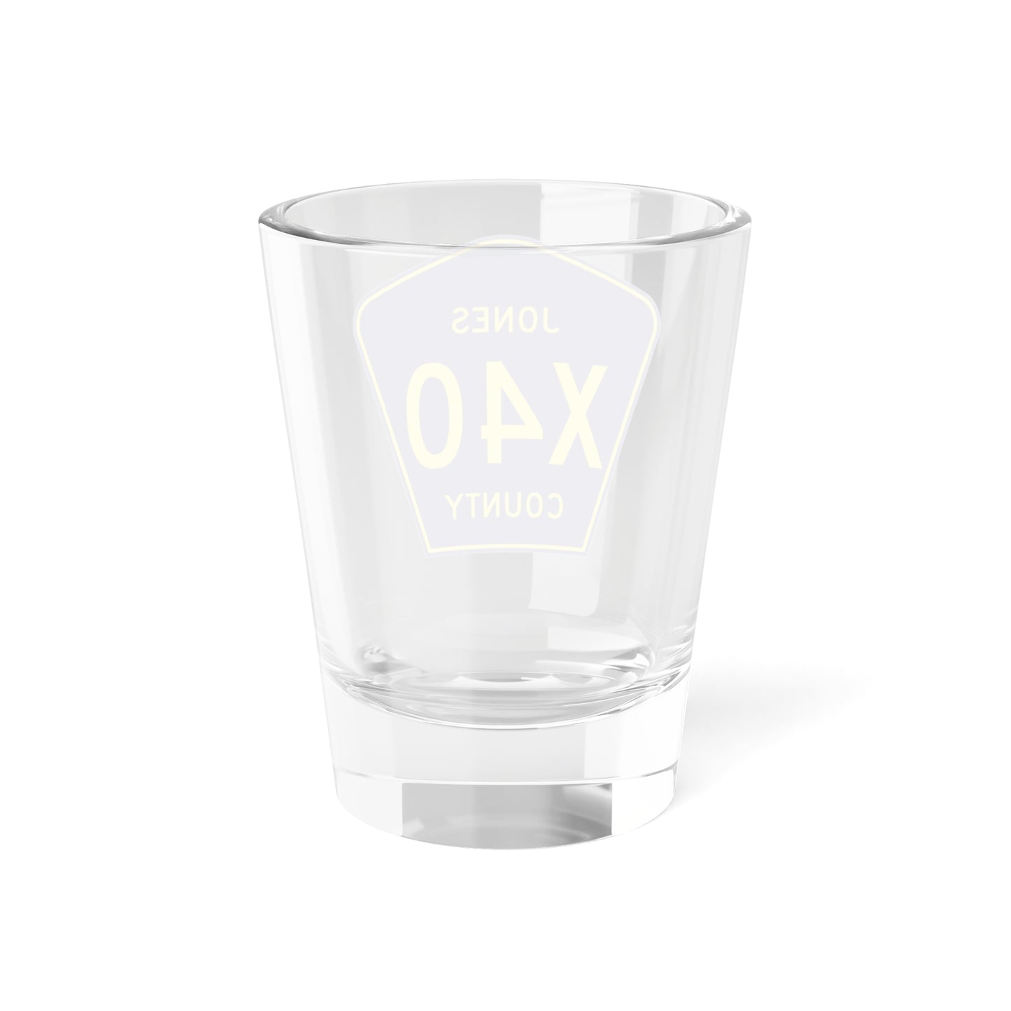 Jones County Route X40 IA (Iowa) (Road Sign) Shot Glass 1.5oz