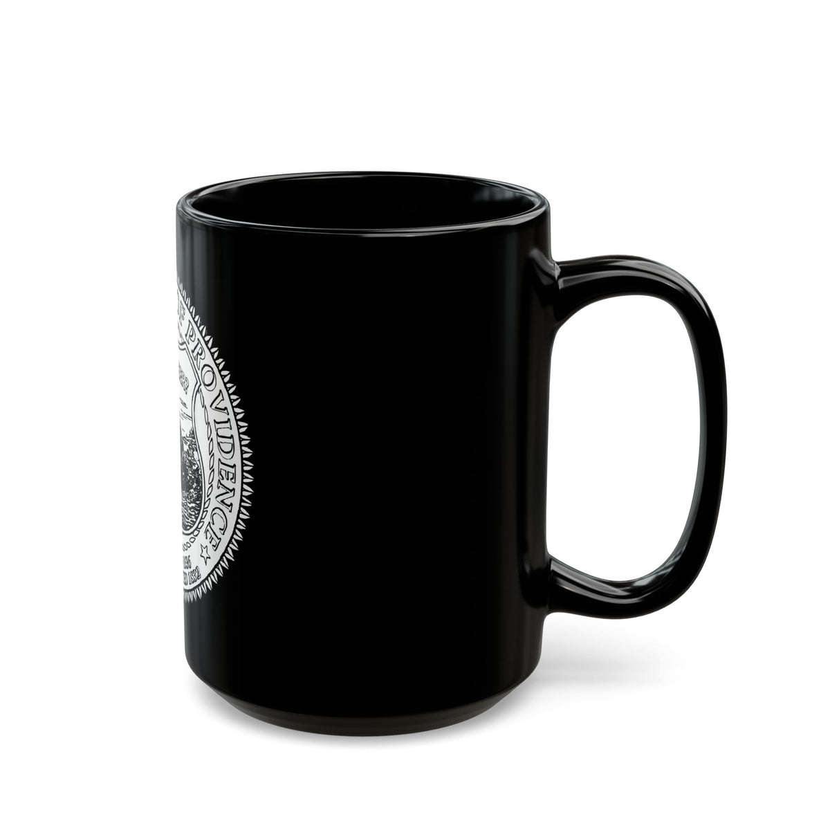 Seal of Providence Rhode Island - Black Coffee Mug