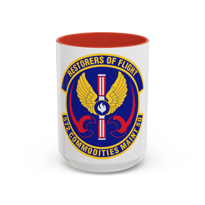 572d Commodities Maintenance Squadron (U.S. Air Force) Accent Coffee Mug