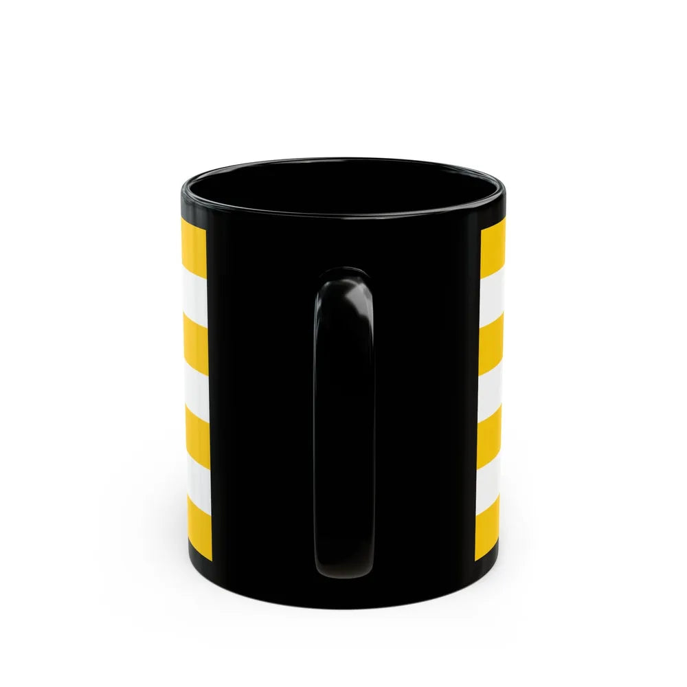 Flag of Vukovar Srijem County Croatia - Black Coffee Mug-Go Mug Yourself