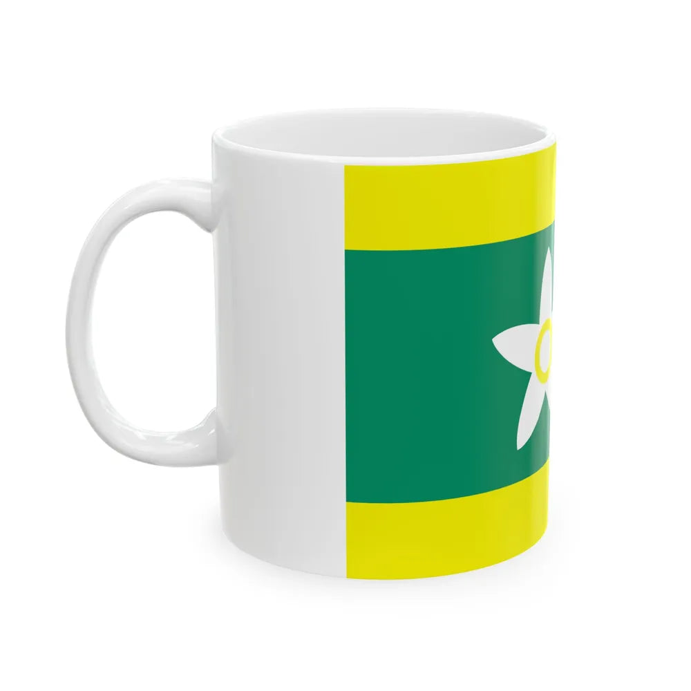 Flag of Ehime Prefecture Japan - White Coffee Mug-Go Mug Yourself