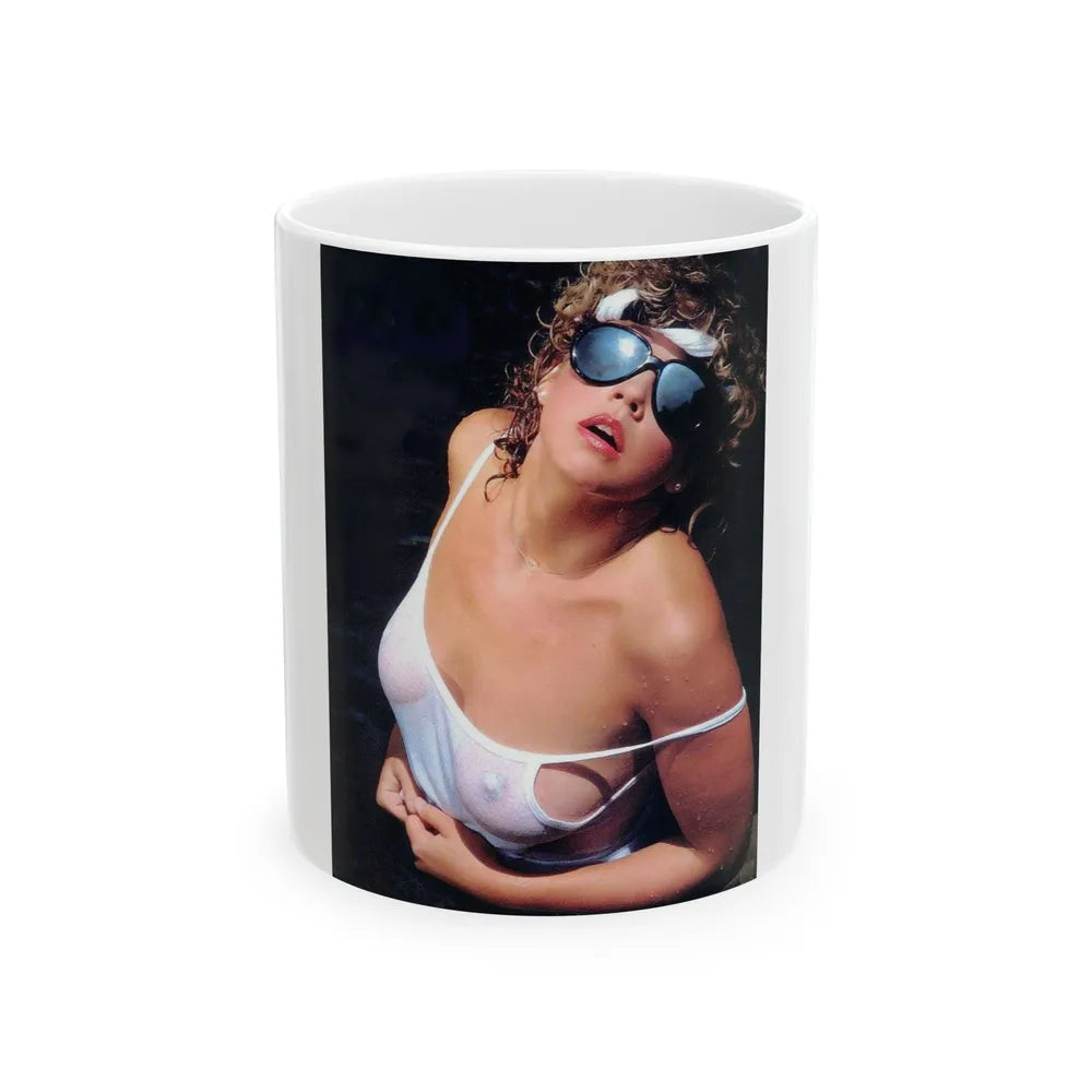 Linda Blair #157 (Vintage Female Icon) White Coffee Mug-11oz-Go Mug Yourself