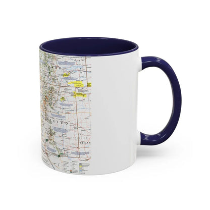 USA - Southwest (1992) (Map) Accent Coffee Mug-Go Mug Yourself