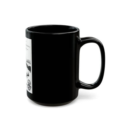 Bourjois Mais Oui advertisement, 1946 - Black Coffee Mug-Go Mug Yourself