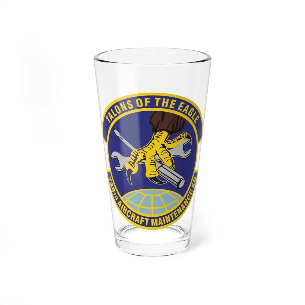 736th Aircraft Maintenance Squadron (U.S. Air Force) Pint Glass 16oz-16oz-Go Mug Yourself