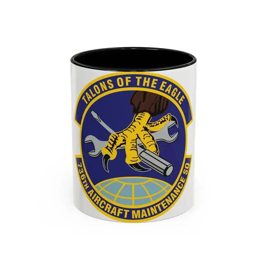 736th Aircraft Maintenance Squadron (U.S. Air Force) Accent Coffee Mug 11oz Black - Go Mug Yourself